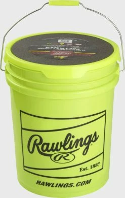 Rawlings Discount ● 6 Gallon Bucket Of 12″ Batting Practice Softballs, 12 Or 18 Balls