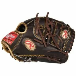 Rawlings Gold Glove 11.75 In Mocha Infield/Pitcher Glove 2-Piece Solid Web, Conventional Back