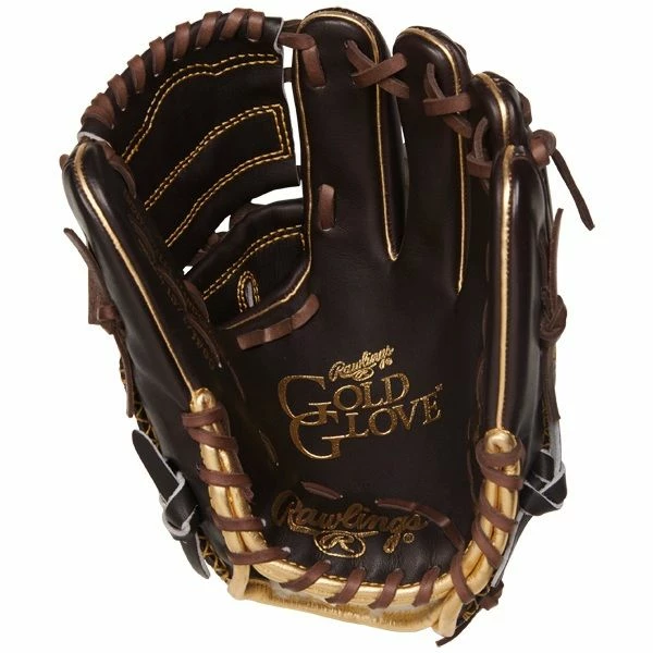 Rawlings Gold Glove 11.75 In Mocha Infield/Pitcher Glove 2-Piece Solid Web, Conventional Back - Image 2