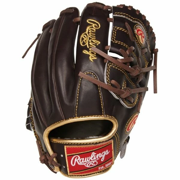 Rawlings Gold Glove 11.75 In Mocha Infield/Pitcher Glove 2-Piece Solid Web, Conventional Back - Image 3