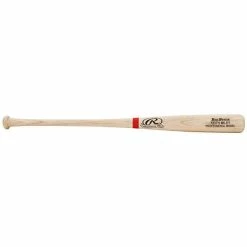 Rawlings Adult Natural/Scarlet Custom Bat