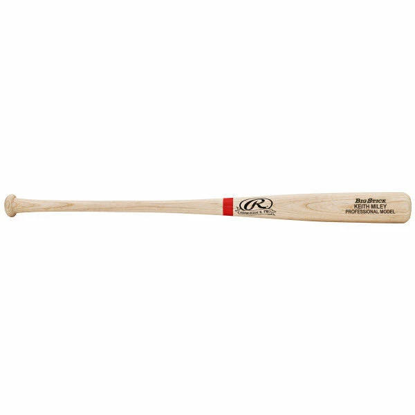 Rawlings Adult Natural/Scarlet Custom Bat