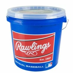 Rawlings Bucket Of 24 R12U Game Baseballs
